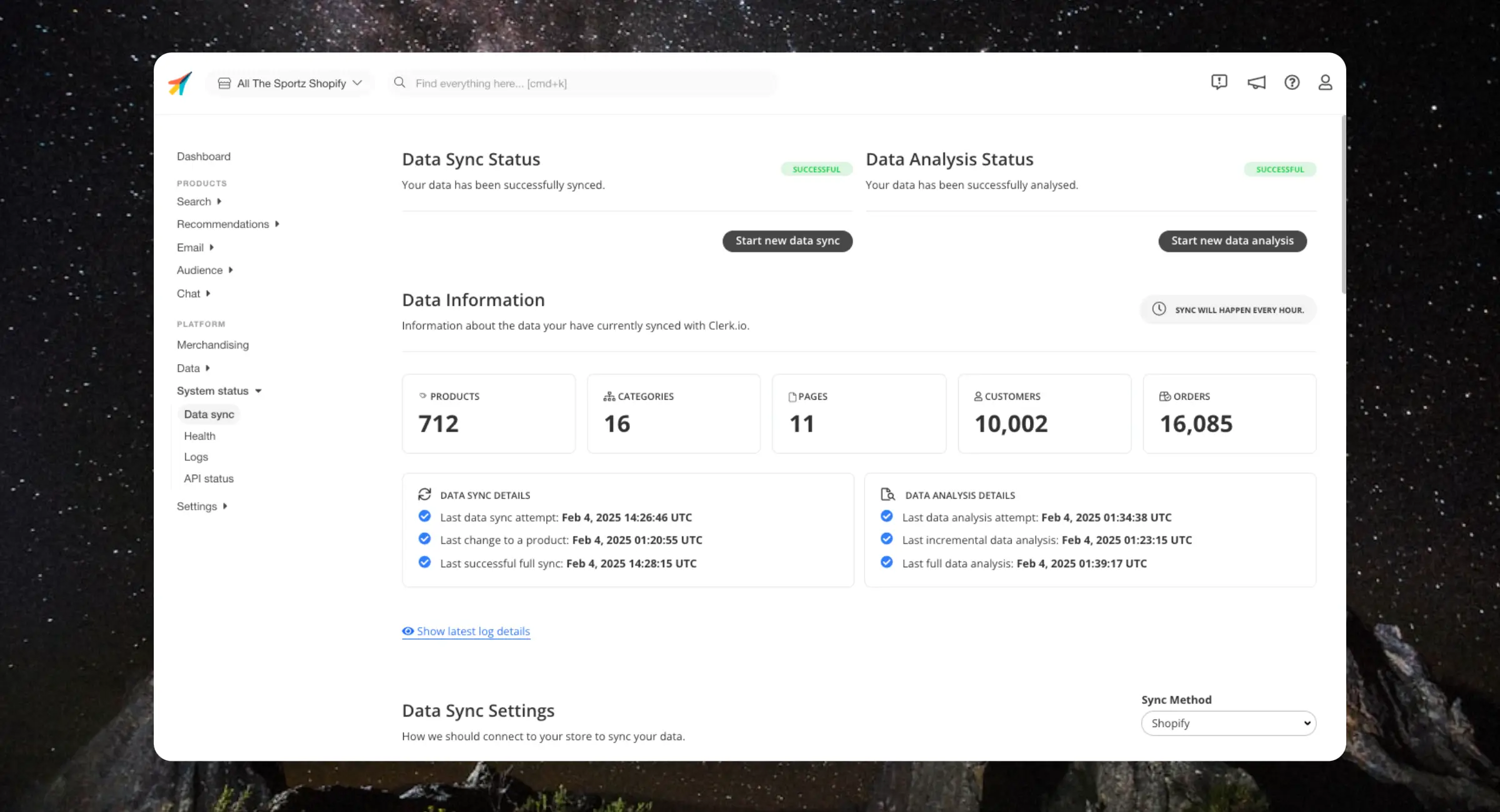 Data sync