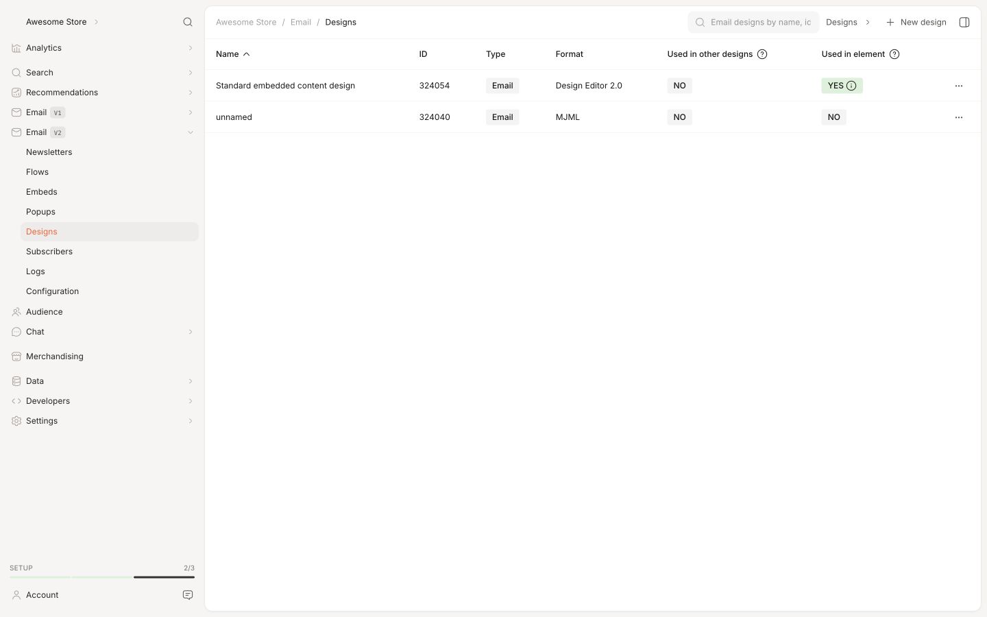 Backend in the Clerk.io backend