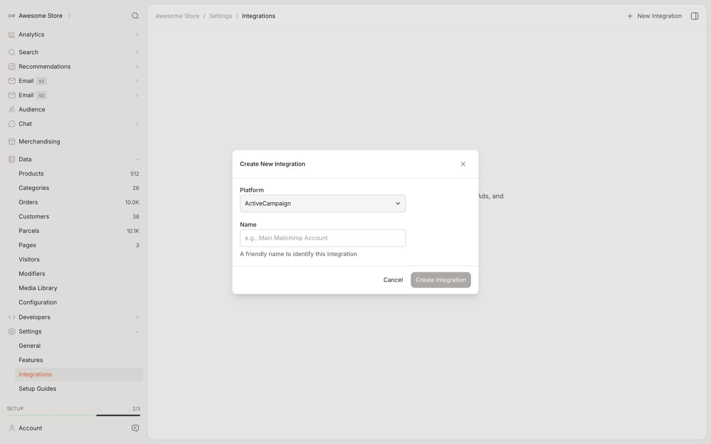 Backend in the Clerk.io backend