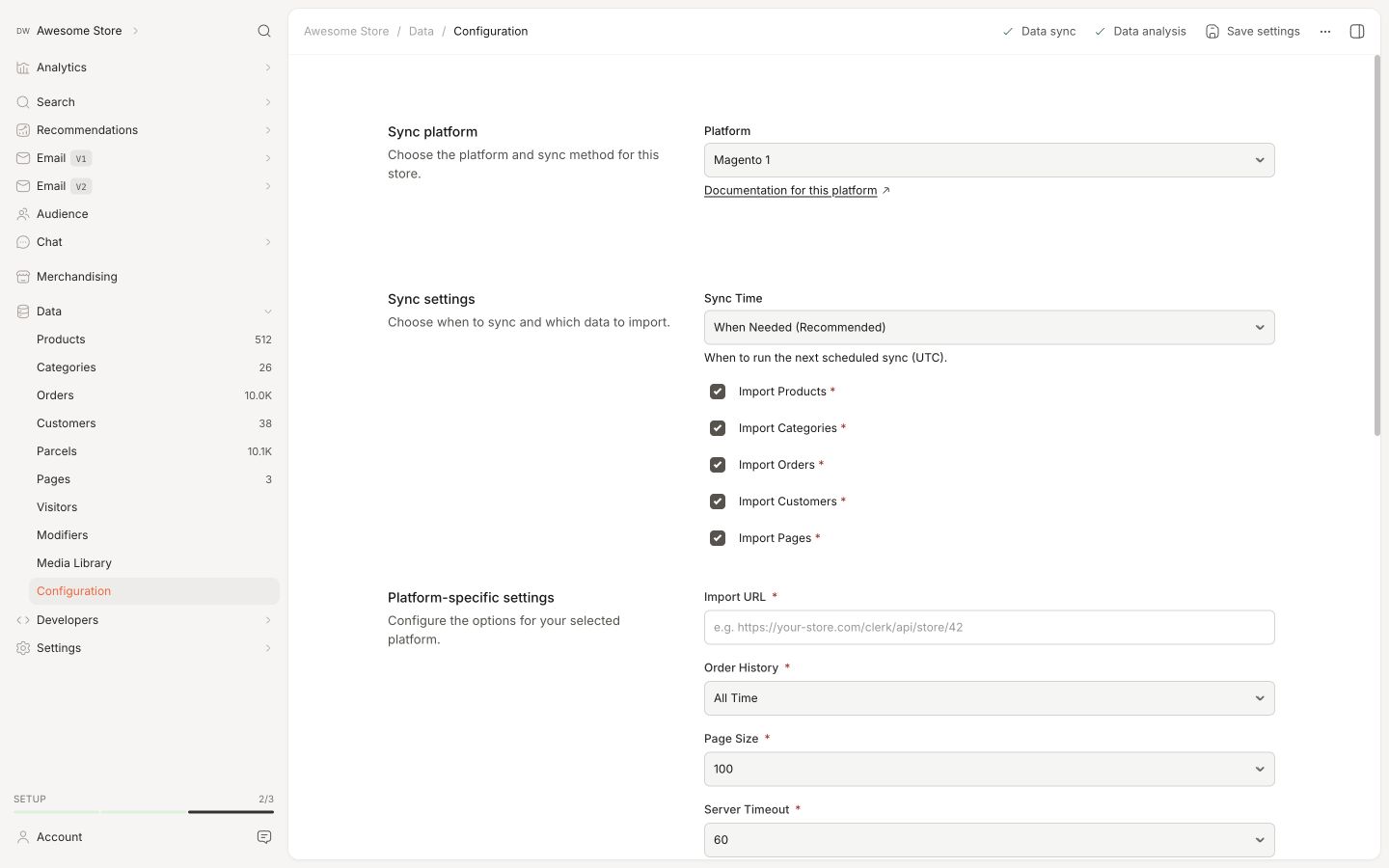 Backend en el backend de Clerk.io