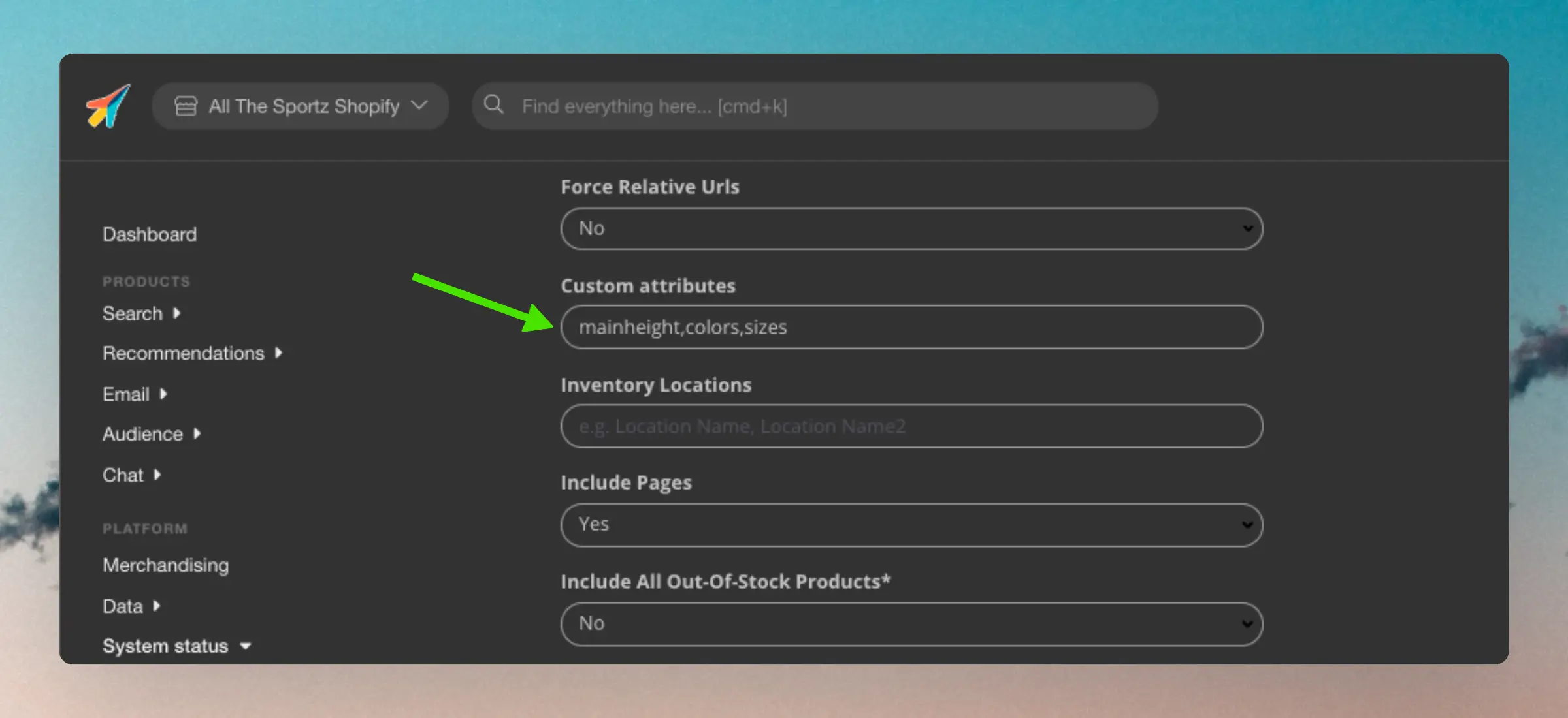 Add attributes