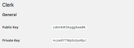 WooCommerce Clerk settings