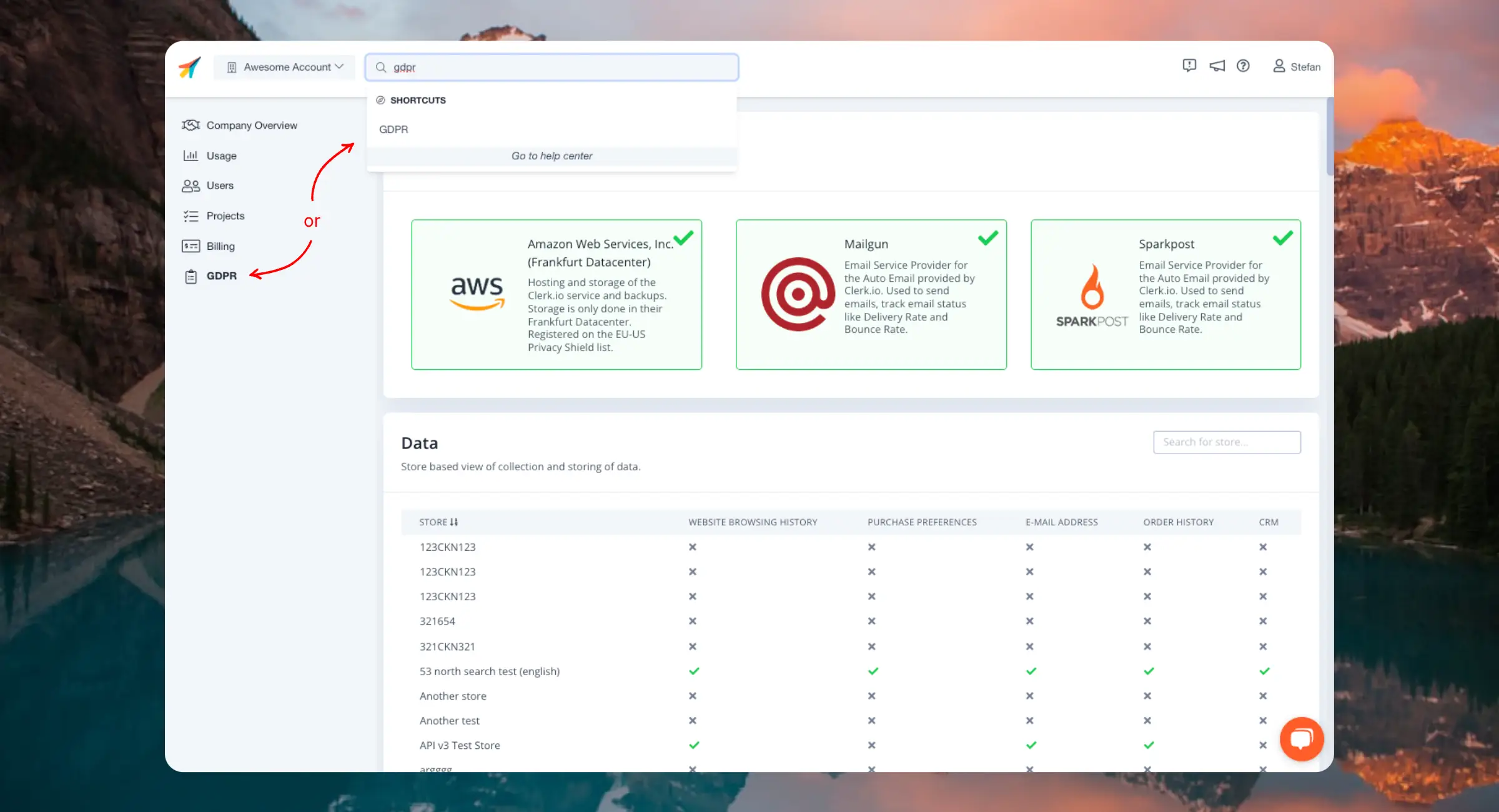 GDPR Dashboard