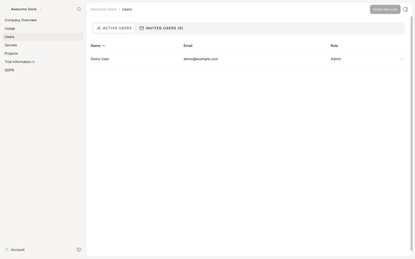 Backend in the Clerk.io backend