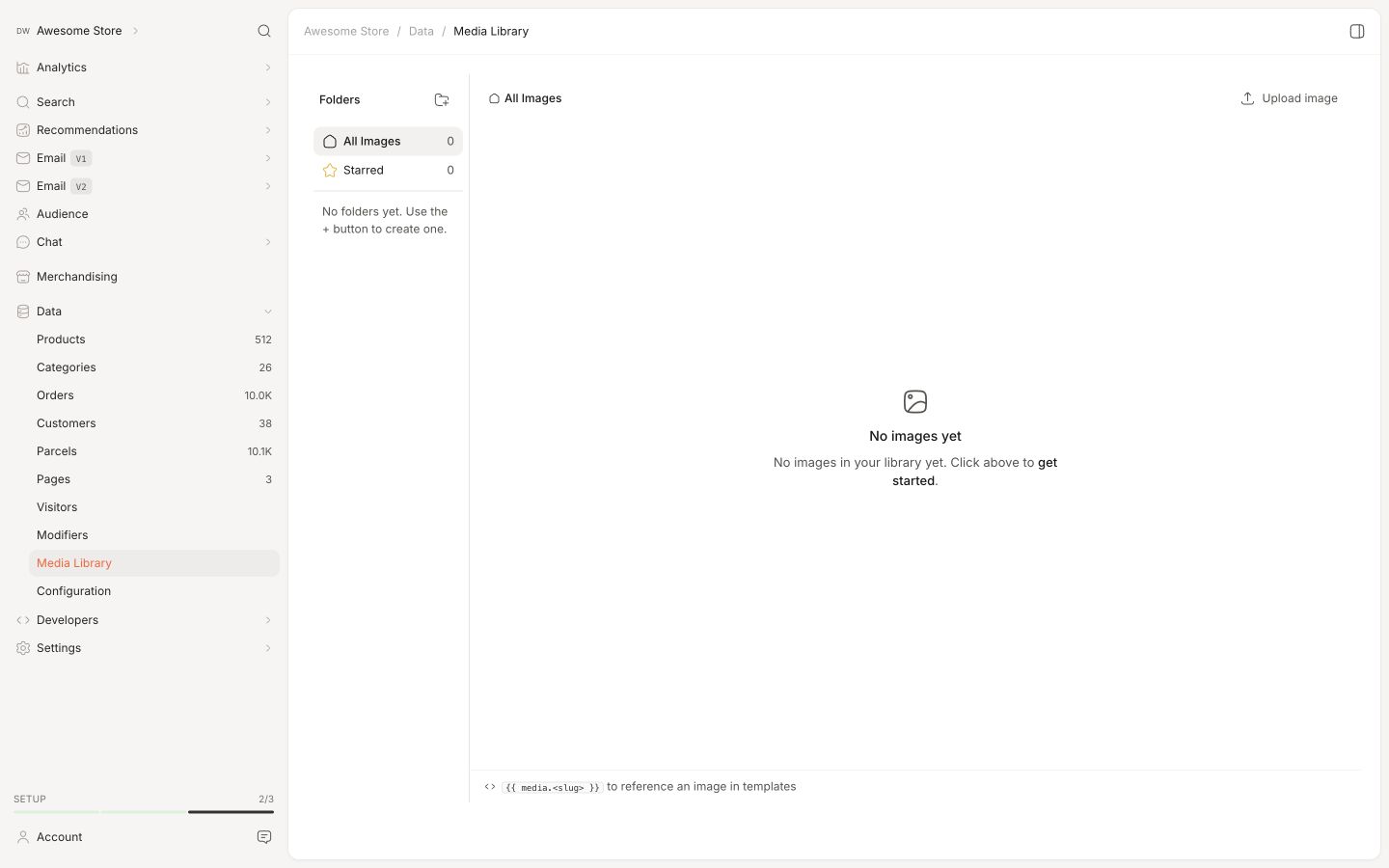 Backend in the Clerk.io backend