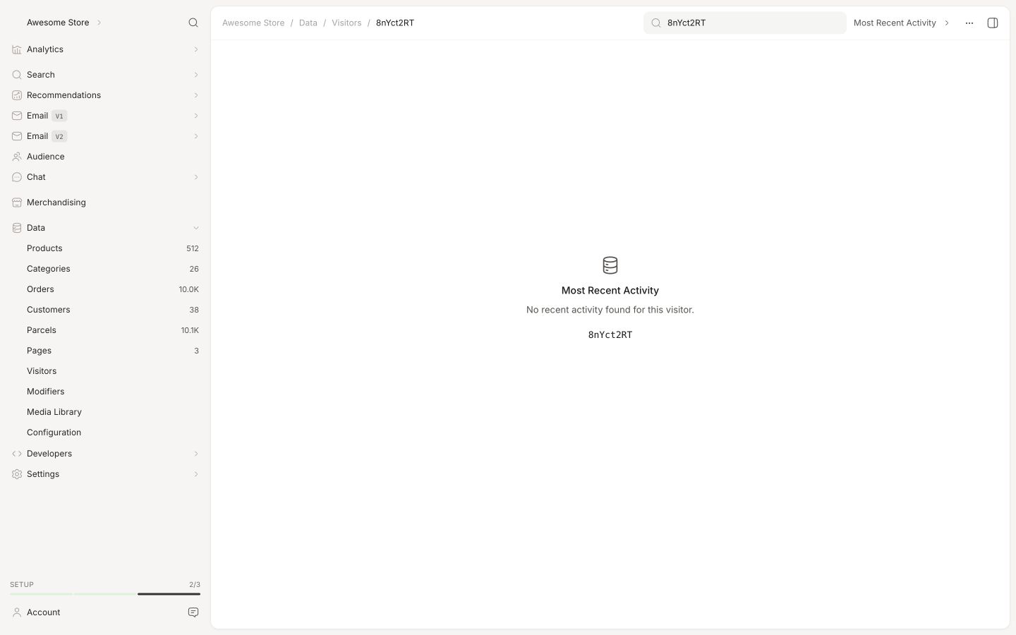 Backend in the Clerk.io backend