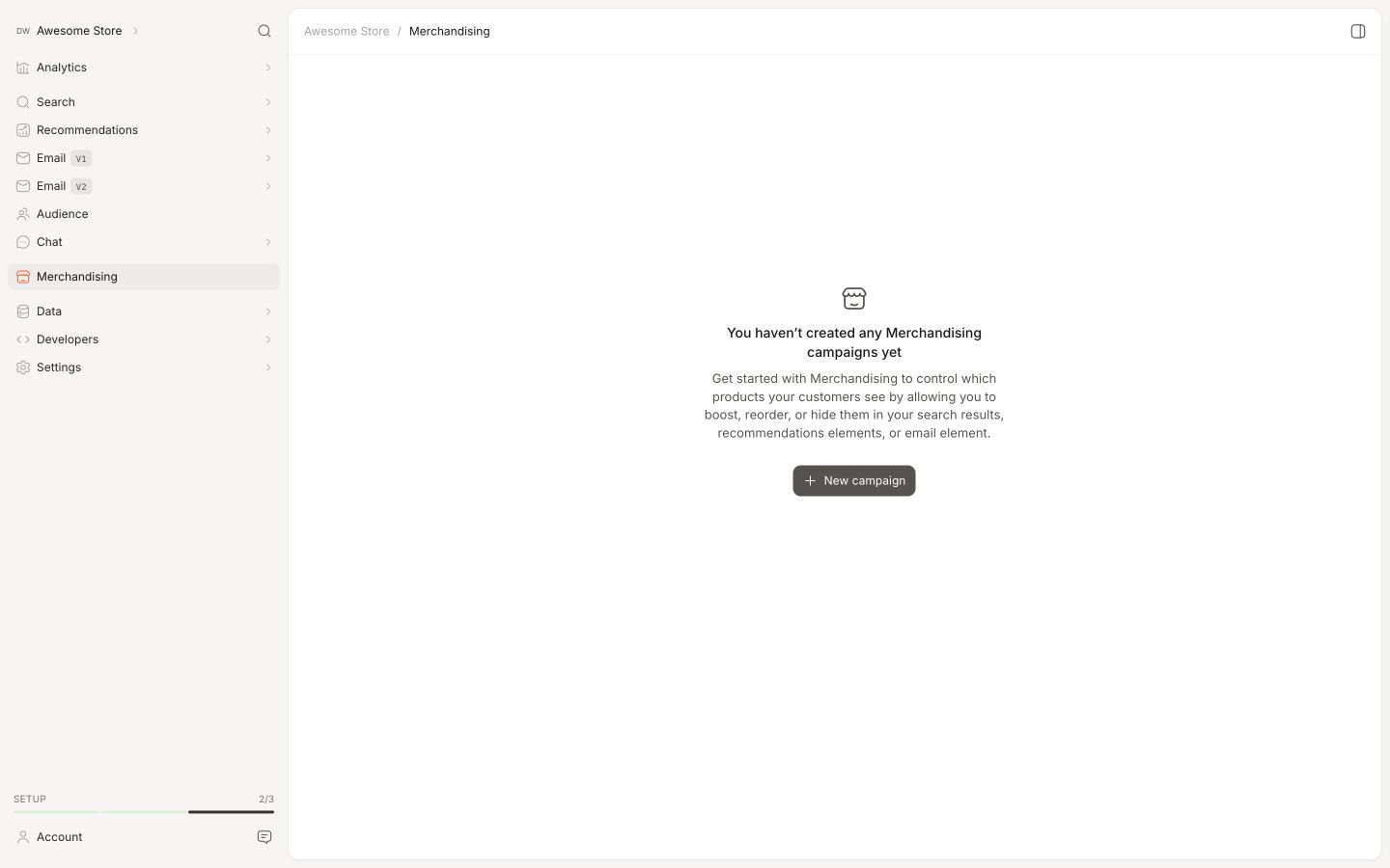 Backend in the Clerk.io backend